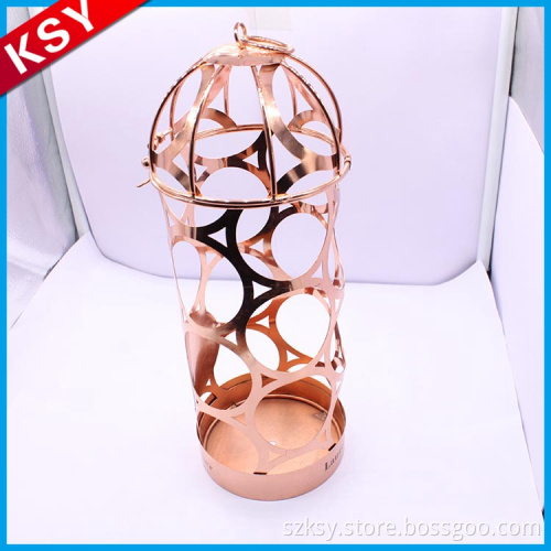 Popular Excellent Quality Portable Bar Glass Bottle Holder Metal Crafts Wine Rack